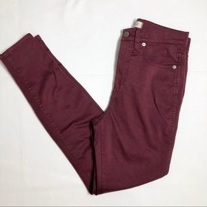 Women’s Madewell 10” high rise skinny jeans